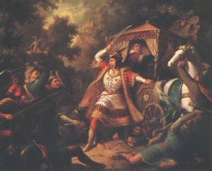 Peinture à l'huile Mihaly Kovacs 8x10, habillez vos murs vides avec de l'art de 1855