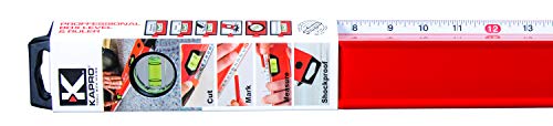 Kapro 770-42-72 Exodus Professional Box Level with 45Â° Vial & Ruler, 72" Length