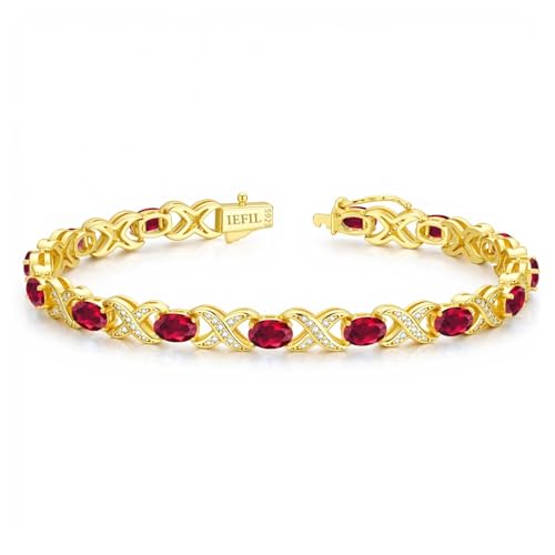 Iefil Birthday Gifts for Mom - Tennis Bracelets for Women Wife Mom