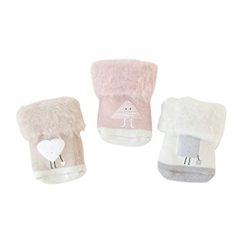 Sock,3 Pairs Comfortable Socks with Plus and Thicken Rainbow Geometric Cartoon for Sun for Toddler 0-5 Years