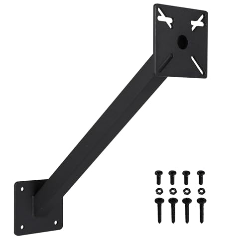 Wdwlbsm Keypad Mounting Post Bracket, Heavy Duty Universal Gooseneck Pedestal Mount for Keyboard on Automatic Gate Opener Systems or Garage Door, Powder Coated