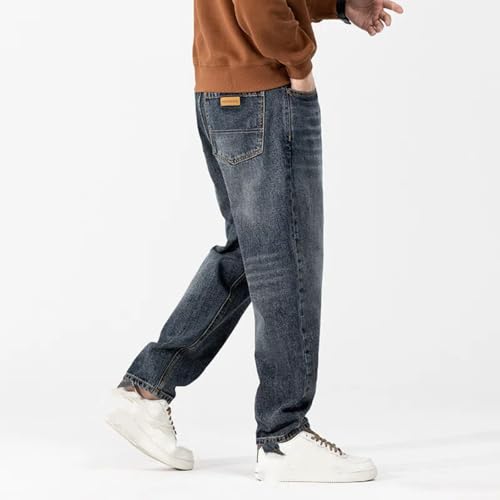 Jeans Pants Trouser Denim Retro Men's Japanese Loose Cone Heavy Duty Washed Spring and Autumn3