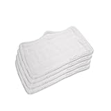 Hildbrandt Clean Co. 4 Steam Pocket Mop Pads Compatible Replacement Pad for Shark Mops S3101W, S3250, S3250W, S3250CW, S3251N, S3101POD, SP100Q, S3251, SE200, S3251WC, FS3101, S3251_N2A, S3101CO