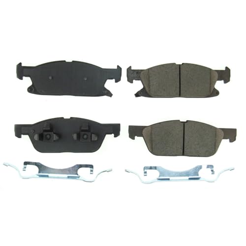 Image of PowerStop Front Brake Pads for Ford Edge 2019-24 | Lincoln Nautilus 2019-21 - Z17 Ceramic Brake Pads with Installation Hardware, 17-2180