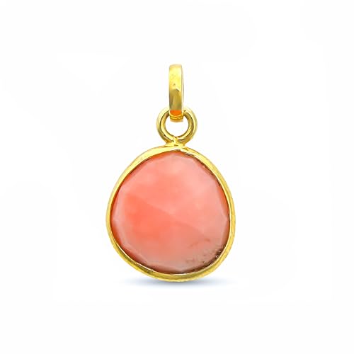 Pendentif opale rose et argent 925 le cadeau d'anniversaire idéal pour elle