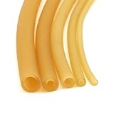 Tong Gu 39in Natural Latex Rubber Hose Tubing High Elastic for Medical Slingshot Laboratory Supplies Tube (Yellow,ID 5/9 in, OD 3/4 in)