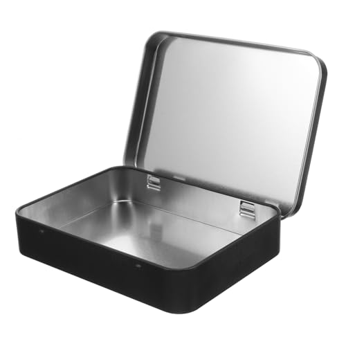 OFFIGAM Blechdose Rechteckig Metallbox mit Deckel für Aufbewahrung von Schmuck Seil und Kleinigkeiten Leicht Kompakt für Zuhause Partys und Outdoor Aktivitäten