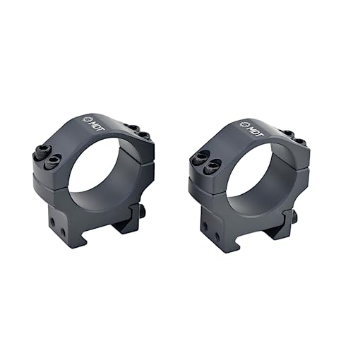 MDT Premier 34mm Medium Rings - Custom Cerakoted in Graphite Grey to Match TORIC 34mm Scope - TRACT