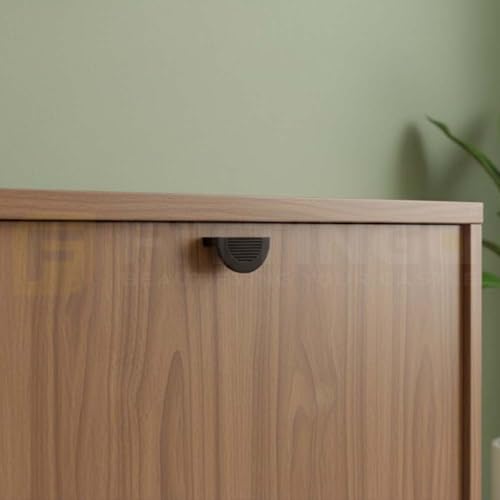 Image of VEZEL Aluminium Knobs for Drawers /Knobs for Cabinet, Wardrobe Handle - Modern Cabinet Pull for Wardrobe, Drawer & Furniture, Silk Black, 32mm - Pack of 2-| 3 Years Warranty |