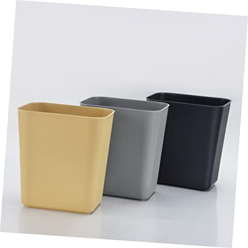 Caneca rectangular de plástico negra Ciieeo 2 piezas miniatura 7