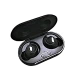Noise Cancelling Galaxy Plus Earbuds Generic {Not Samsung} Bluetooth Stereo Headsets with Wireless Charging Case Compatible with All Phones (Black)
