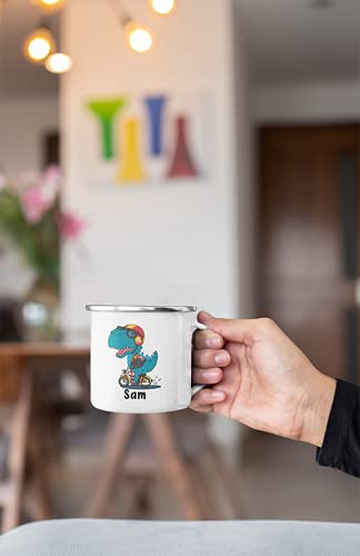 Tazza Dino personalizzata – regalo dinosauro tazza per bambini – tazza di cacao 330 ml in ceramica – regalo per bambini – tazza dolce dinotassa nome