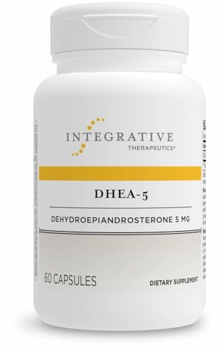 Integrative Therapeutics DHEA-5 - Daily Health Supplement for Healthy Aging* - Endocrine Supplement* - Vegan Dairy-Free & Gluten-Free - 60 Capsules (60 Servings)