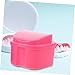 Gogogmee 2sets Travel Denture Care Kit Includes Soft Toothbrush Cup for Dentures Retainer Case Lid for Portable Use Oral