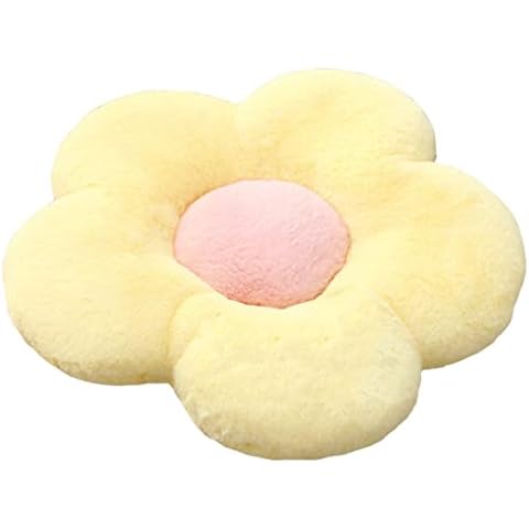 YILANLAN Flower Plush Floor Pillow Cover
