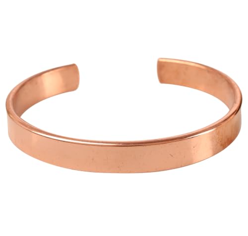 Image of Touchstone Copper Bracelet Tibetan Style. Hand Forged with Solid and high Gauge Pure Copper.