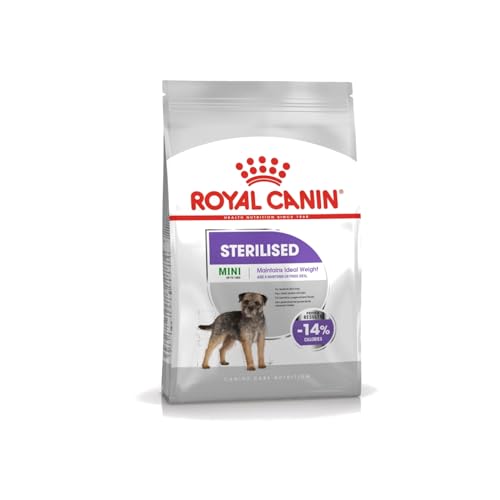 Royal Canin CCN Sterilised Mini | 3 kg | Alimento Completo per Cani di Piccola Taglia | per Cani Adulti e castrati di Piccola Taglia con Tendenza al sovrappeso | Crocchette