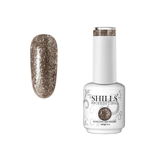Image of SHILLS PROFESSIONAL UV /LED Soak Off Gel Polish (Gel Nail Polish) Nail Art Nail Polish Color Shade 230, Glossy Finish, 15ml