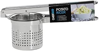 Chef Aid Stainless Steel Potato Ricer, Metal, Regular