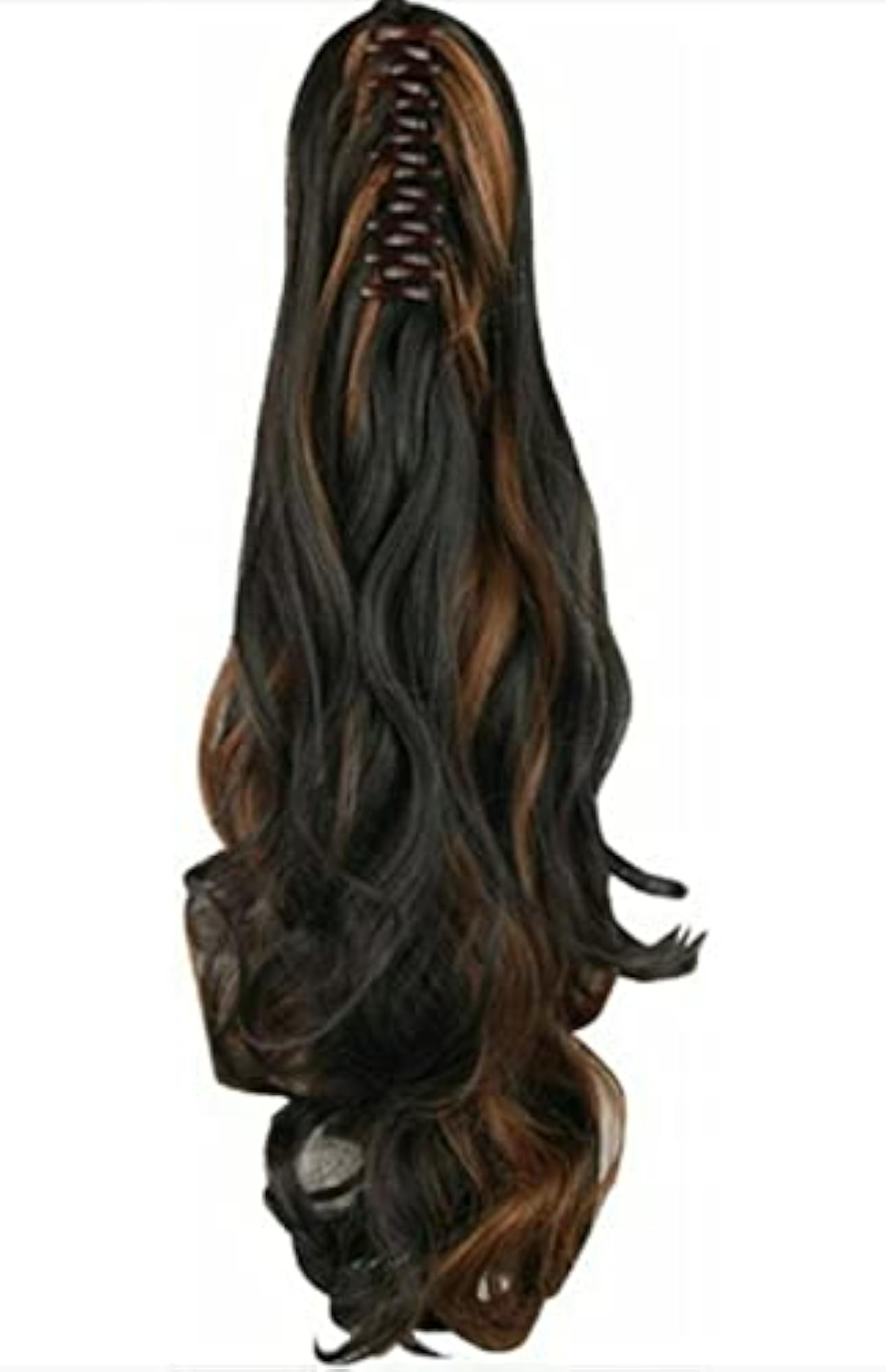 Women's Black Ponytail Hair Extension with Clutcher, Artificial Hair