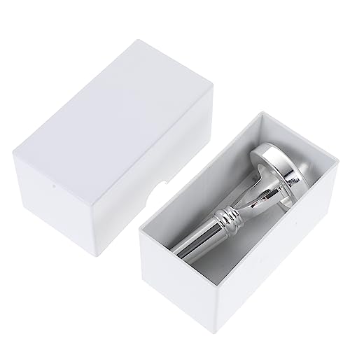 COSMEVIVI Mouthpiece Practice Device for Horn Players Essential Horn Accessory Silver Smooth Finish