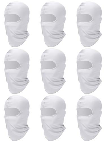 9 Pack Ski Mask for Men Balaclava Full Face Shiesty Mask Breathable Winter Windproof Hood for Motorcycle Snowboard