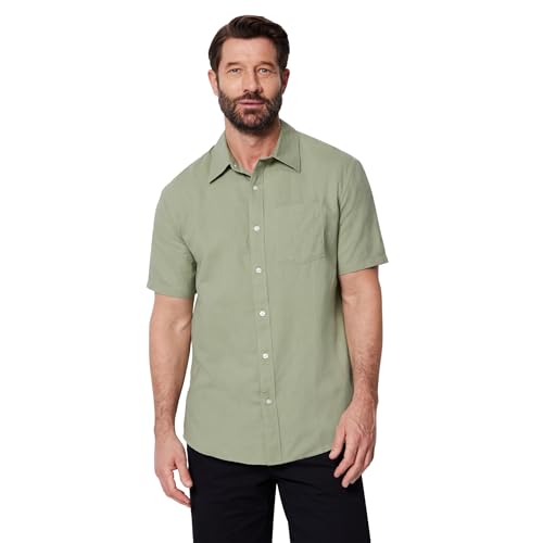 Amazon Essentials Mens Mens Polo Shirts Short Sleeve Slim-Fit Cotton Pique Dark Sage Green Large