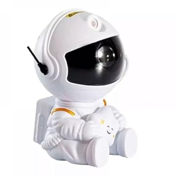 Projetor de luz de galáxia em forma de astronauta, projetor Space Buddy, luz noturna para quarto, controle remoto e temporizador, projetor de estrelas no teto Astro Alan para crianças e adultos