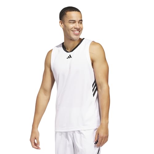 adidas Men's Basketball Legends 3-Stripes Tank Top2