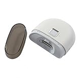 EUROtops Nageltrimmer mit LED-Licht – Elektrischer Nagelschneider für Finger- und Fußnägel, kabellos, kraftsparend, mit Auffangbehälter, USB-Ladung