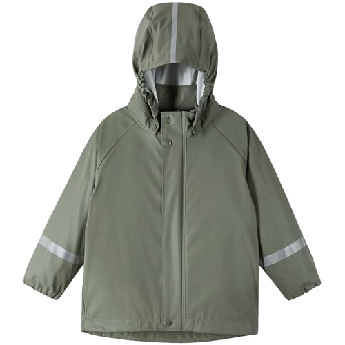 Reima - Lampi Regenjacke für Kinder Wasserdicht - Jacke für Jungen und Mädchen, Reißverschluss vorne, Abnehmbare Kapuze, Reflektierende Details, Maschinenwaschbar