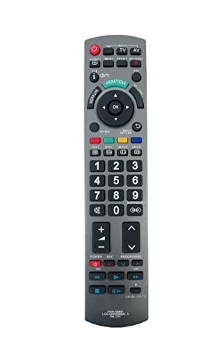 Image of LipiWorld RM-1725 UN106 LED LCD Remote Control (Suitable - Panasonic Led Tv Remote Old Exactly Same Will Only Work) Compatible for Panasonic TV