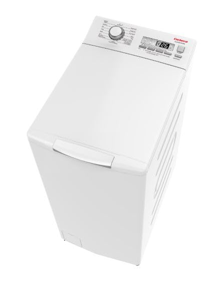 Corberó - Lavadora Carga Superior | CLACSM7524D | 7.5 Kg | 1200 RPM | Display LED | Motor Inverter | Vapor | 16 Programas | Inicio Diferido | Lavado Rápido 15 Min. | Blanco