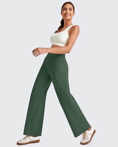 Image of G4Free EverGoing Wide Leg Ankle Pants for Petite Women with Pockets Stretch