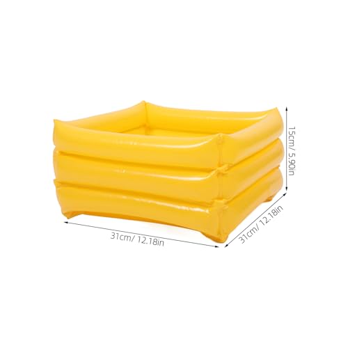 Bañera Inflable Portátil para Pies Color Amarillo miniatura 2