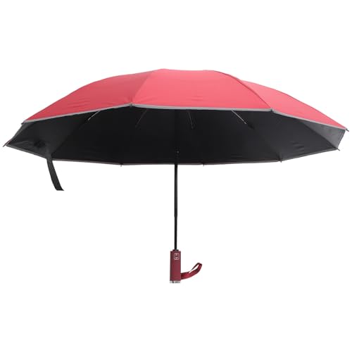 TEHAUX Paraguas Plegable Pequeño para Lluvia y Sol Protección Uv, Diseño Liviano y Cinco Pliegues Adecuado para Decoración Verano y Viajes
