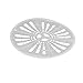 X-DREE Plastikowa półautomatyczna osłona do pralki o średnicy 24,5 cm Biała(24.5cm Dia Plastic Semi Automatic Washing Spin Cap Cover White