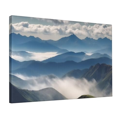 Impression sur toile paysage montagnes pour salon et chambre