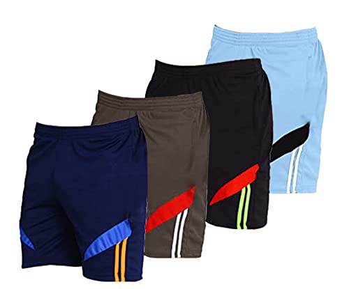 Image of Fort Worth Men's 4 Pack Gym Workout Shorts Quick Dry Bodybuilding Weightlifting Pants Training Running Jogger with Pockets