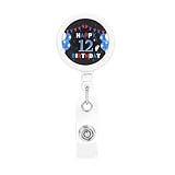 Happy Birthday It's My 12th Birthday Retractable Badge Holder Retractable Id Badge Reels Badge Clip for Doctor Nurse Office Staff
