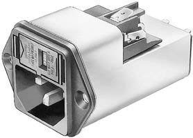 SCHURTER 4301.5003 KFA Series 2 Pole 4 A Screw Front Side Mount Line Filtered Power Entry Module - 10 Item(s)
