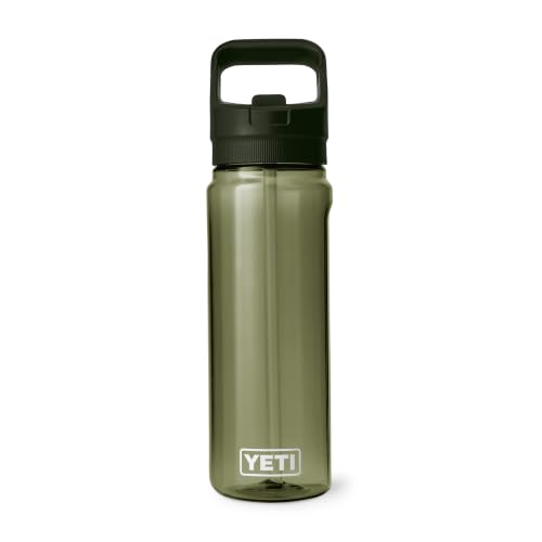 Image of YETI Yonder 750 ml /25 oz Water Bottle with Yonder Straw Cap, Olive