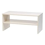 IRIS USA 2-Tier Multi-Purpose PC Monitor Organizer Stand, Stackable Ergonomic Desktop and Countertop Riser for Computer Laptop TV Shoes Kitchen Pantry and Closet Organization, White