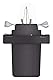 Osram ORIGINAL Sockel Sonderlampe B8.5D, 2721MF, 12V, 1,2W, 10er Faltschachtel, Gelb, gelb