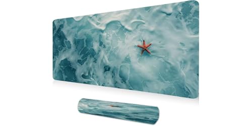 Tapis de Souris Géant Cadeau Idéal Thème Marin pour Bureau