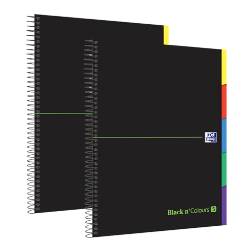 Cuadernos Oxford Black N'Colours A4+ Microperforado Pack 2