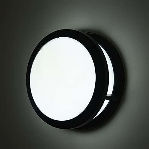 Aplique de Pared, lámpara de Pared, Aplique de Pared de 12,6' para Exterior e Interior, lámparas LED Redondas de 15 W/18 W, Accesorios de iluminación de Perfil bajo, luz de Montaje