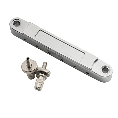 Wilkinson WOGB1 52mm(2-3/64 inch) Nashville Tune-O-Matic Bridge for USA Les Paul Epiphone SG Electric Guitar Chrome - Image 4