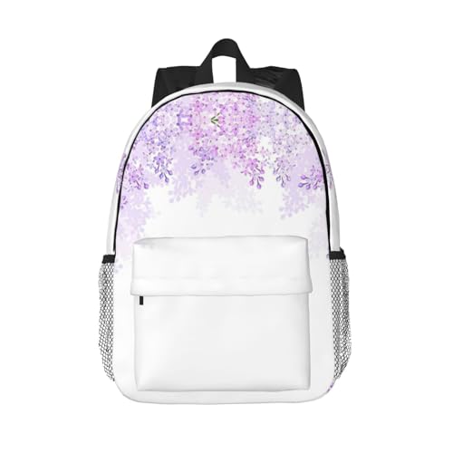 Sac à dos lilas pratique pour l'université et le sport au quotidien