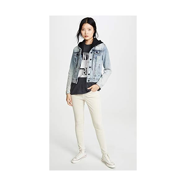 [BLANKNYC] womens Black Hooded Denim Jacket, Comfortable & Stylish Coat - Image 6